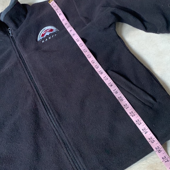 Mens BANFF NATIONAL PARK Alberta Canada Black Embroidered Full Zip Fleece Jacket - Picture 12 of 12